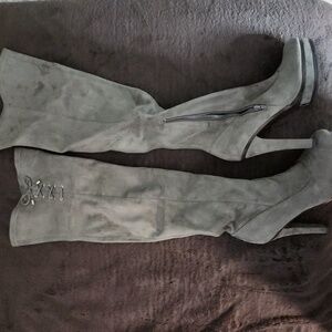 JLO Gray Boots